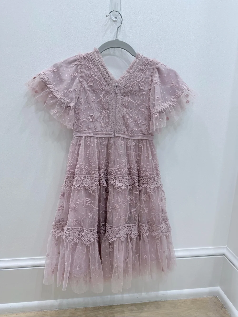 Ivy City Co. Girls' Dress Bundle Sz 6-7T Pink Embroidered, Lace & Cloud Nine